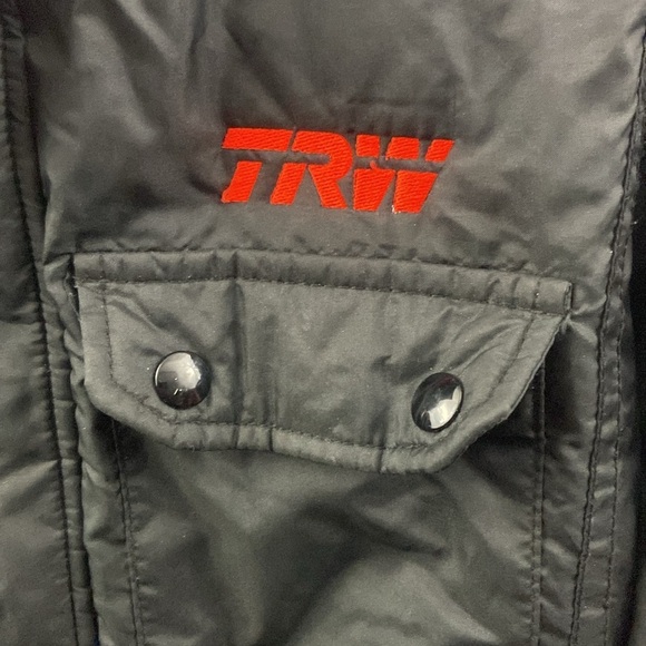 Vintage TRW Black Swingster Size Medium Jacket Racing Performance Parts - Picture 2 of 10